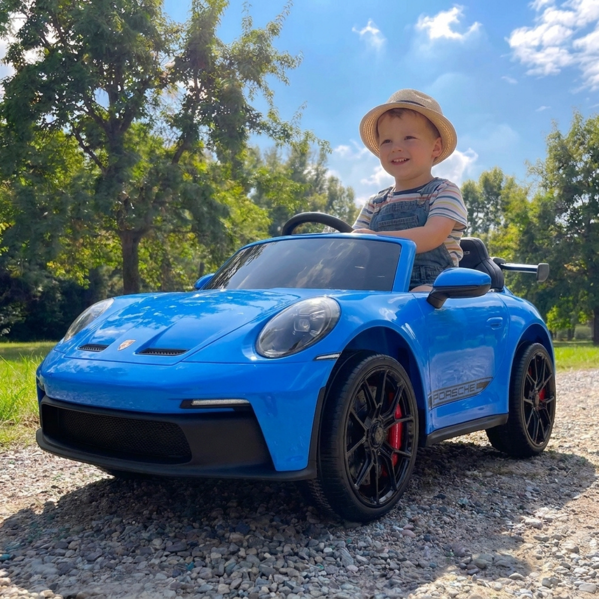 Porsche 911 GT3 — Voiture électrique enfant 24V 4x4, 2 places