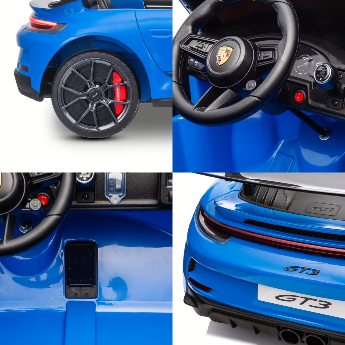 Porsche 911 GT3 — Voiture électrique enfant 24V 4x4, 2 places