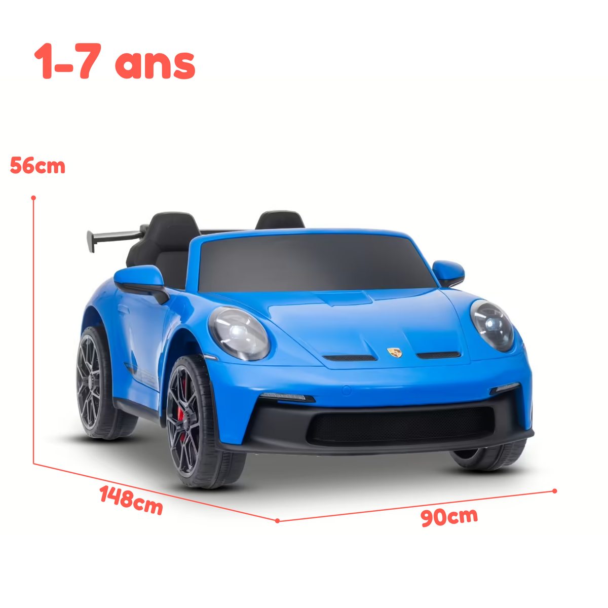 Porsche 911 GT3 — Voiture électrique enfant 24V 4x4, 2 places