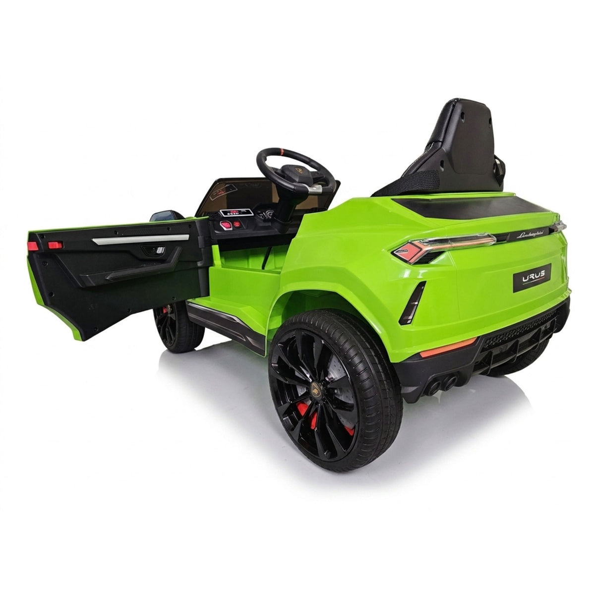Lamborghini Urus vert - porte ouverte vue arriere