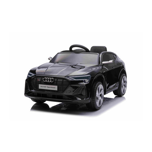 Audi e-tron Sportback noir - voiture electrique enfant 12V - vue trois quarts avant