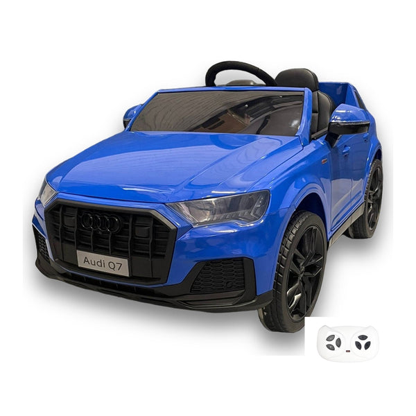 Audi Q7, voiture électrique enfant 12V (bleu)
