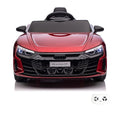 Audi RS e-tron GT rouge, voiture électrique enfant 12V, vue avec sa télécommande