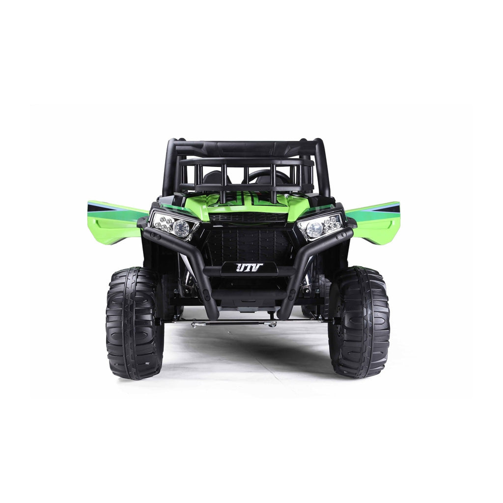 Buggy UTV 24V vert - face avant et phares à LED