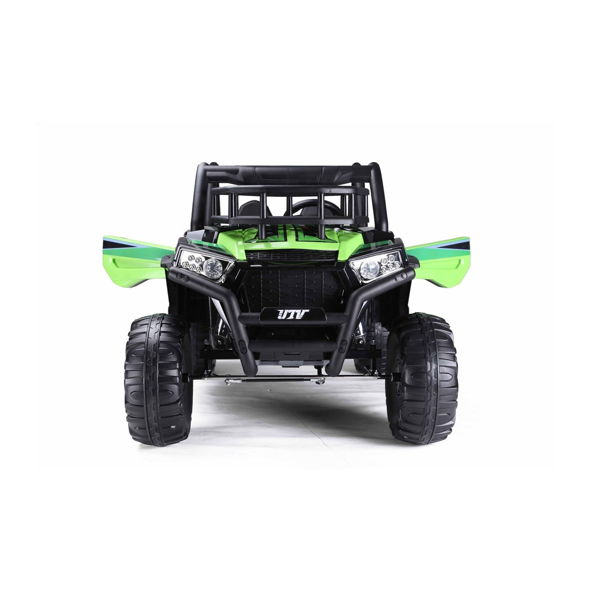 Buggy UTV 24V vert - face avant et phares à LED