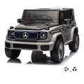 Mercedes-Benz EQG gris, voiture électrique enfant, avec sa télécommande