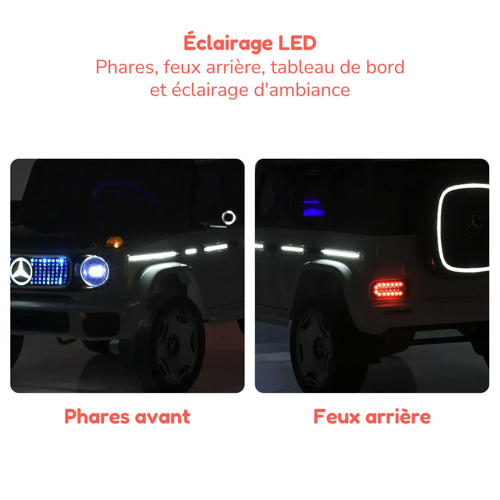 Éclairage LED de la Mercedes-Benz EQG enfant gris