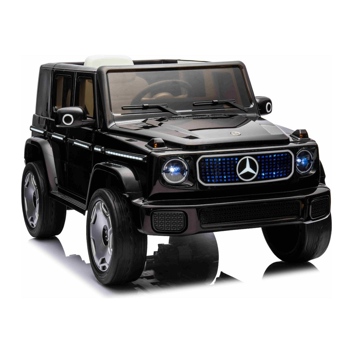 Mercedes-Benz EQG noir - vue trois quarts avant droit