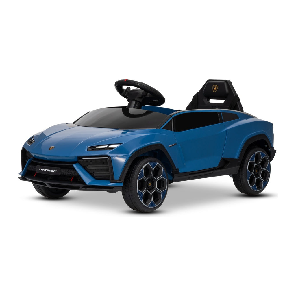 Lamborghini Lanzador bleu - vue trois quarts