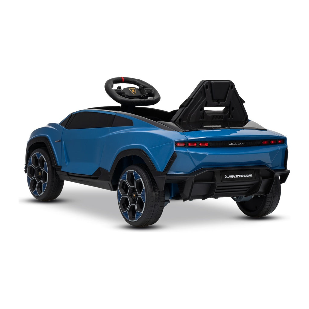 Lamborghini Lanzador bleu - vue arriere