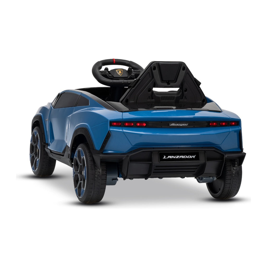 Lamborghini Lanzador bleu - vue plongeante