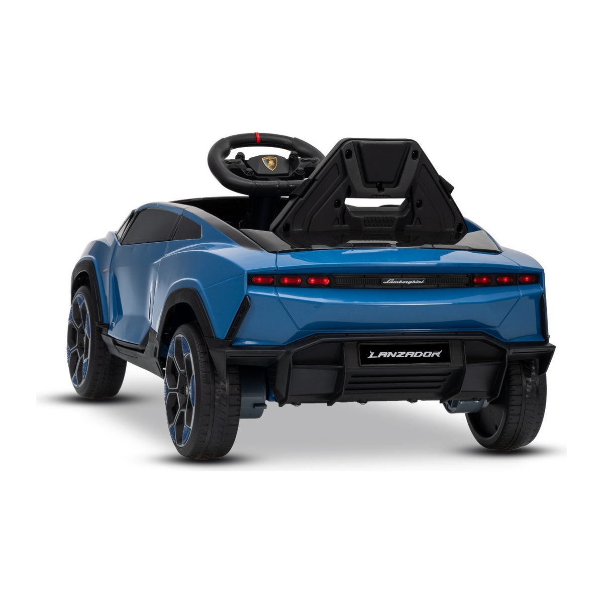 Lamborghini Lanzador bleu - vue plongeante