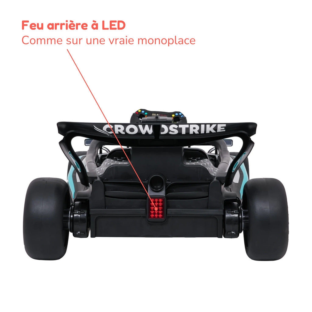 Feu arrière à LED de la monoplace F1 enfant