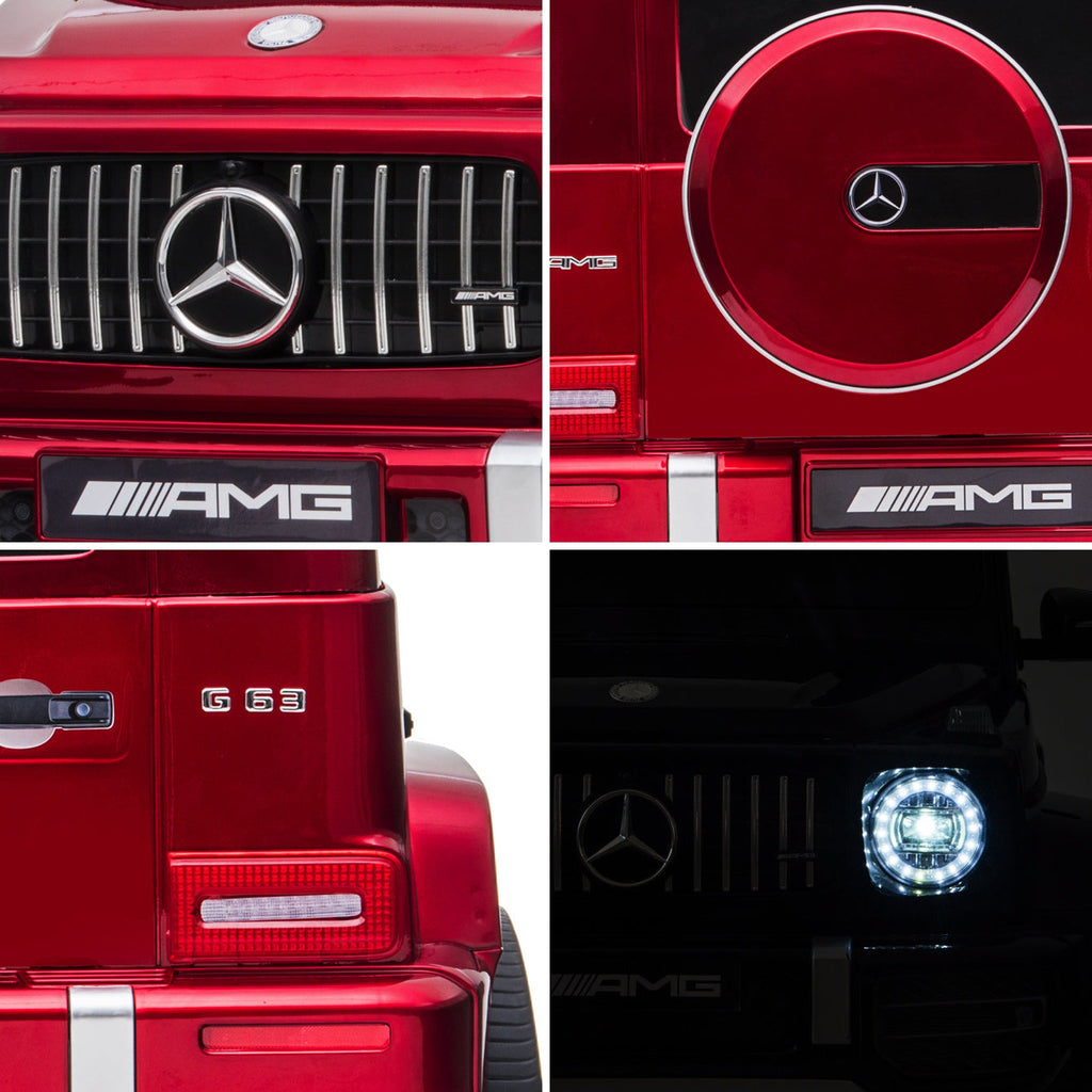 Détails du Mercedes G63 rouge enfant