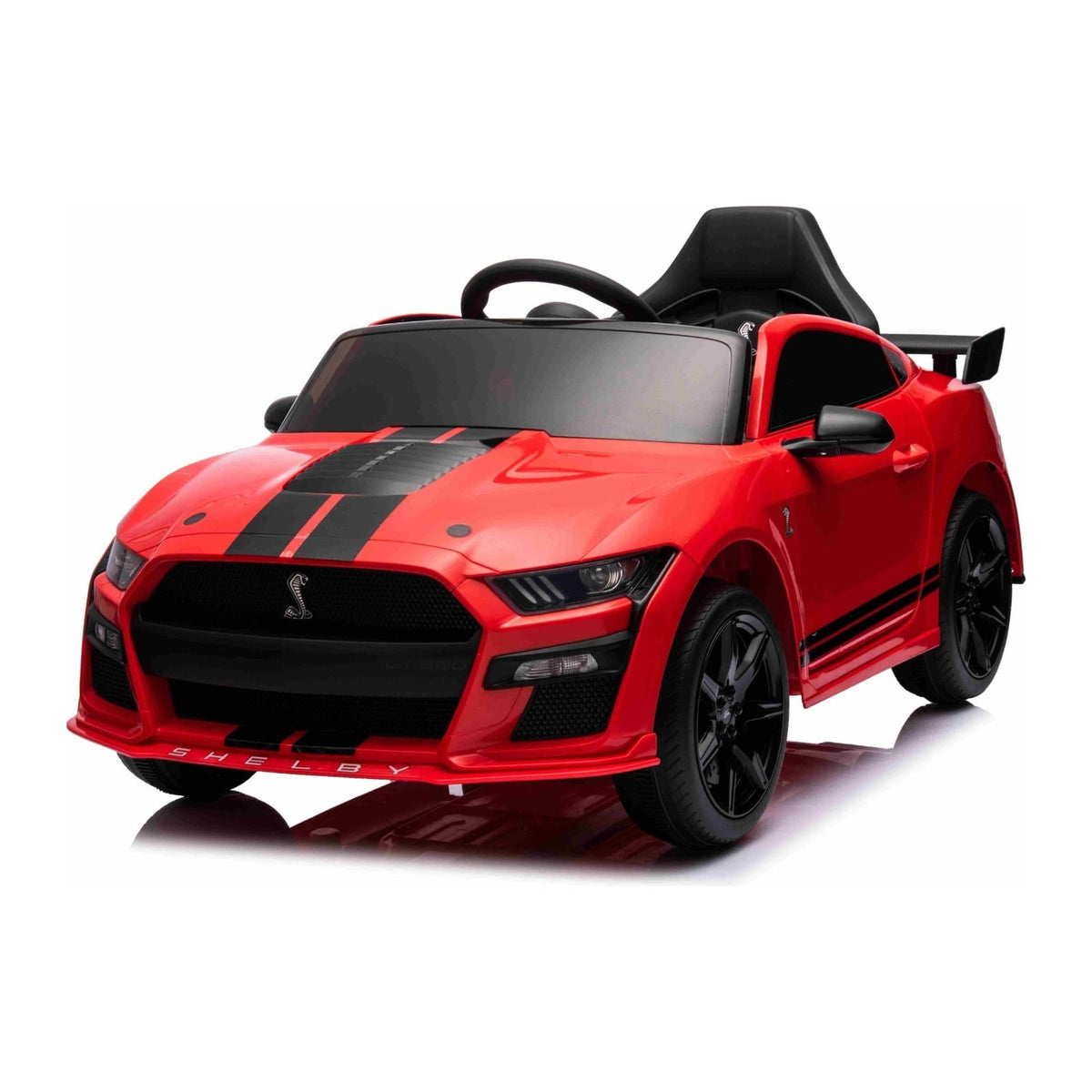Ford Mustang Shelby GT500 rouge - vue trois quarts avant