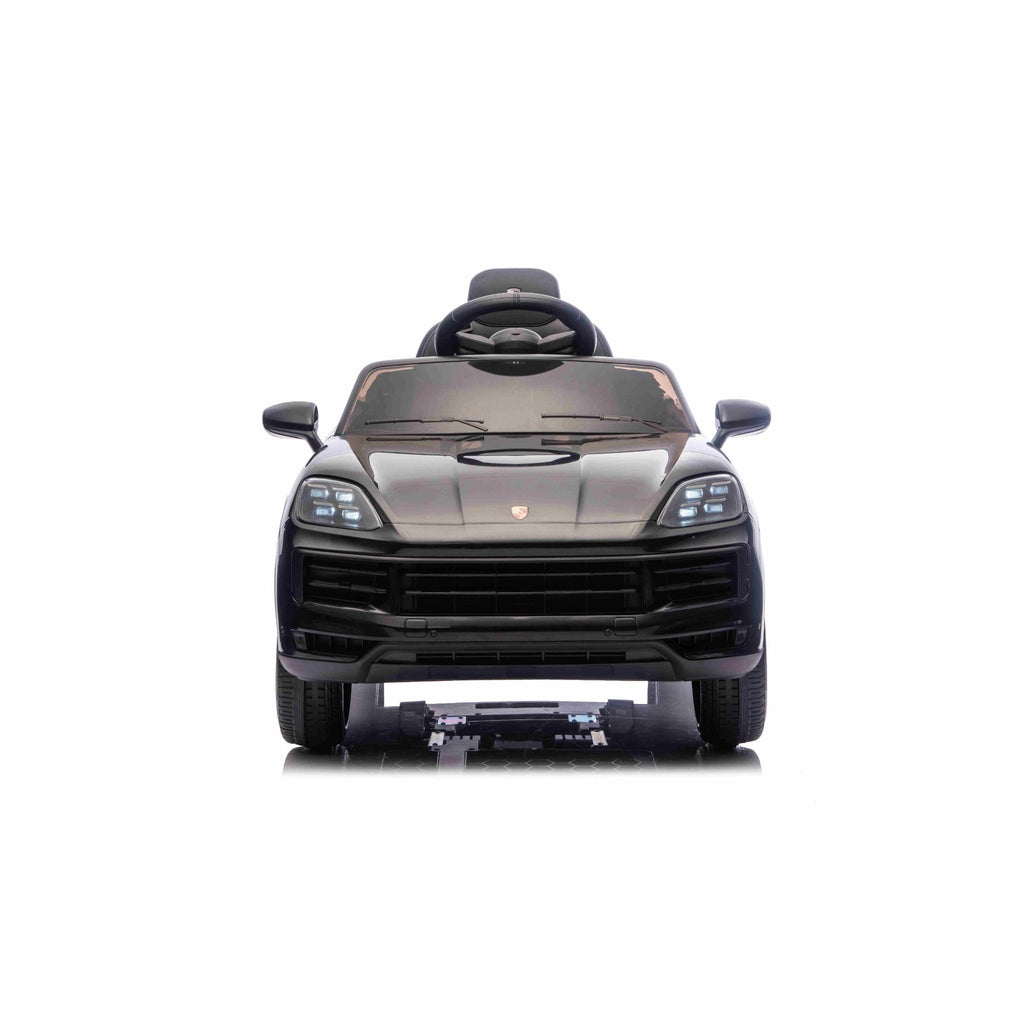 Porsche Cayenne noire - face avant et phares à LED