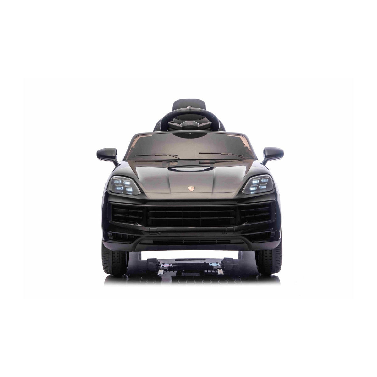 Porsche Cayenne noire - face avant et phares à LED