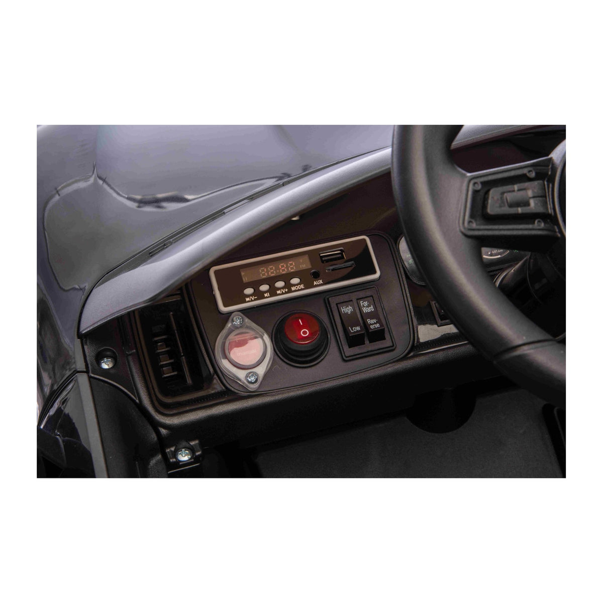 Tableau de bord et lecteur MP3 Bluetooth - Porsche Cayenne électrique enfant