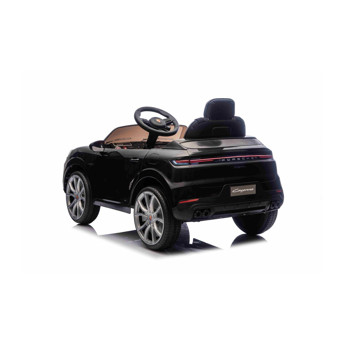 Porsche Cayenne noire - trois quarts arrière