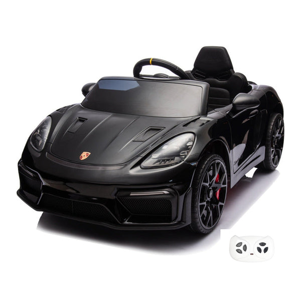 Porsche Spyder RS, voiture électrique enfant 12V lithium (noir)
