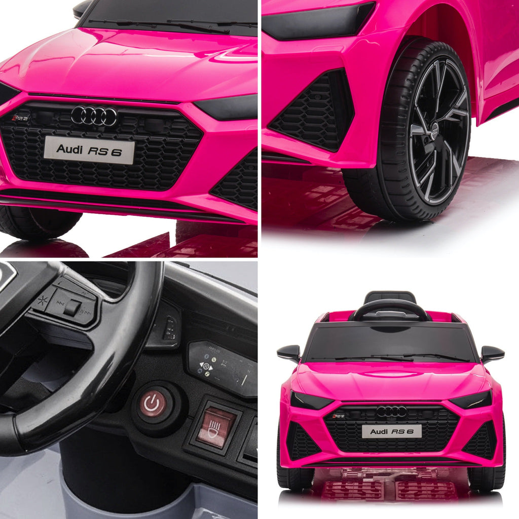 Détails de la Audi RS6 enfant rose