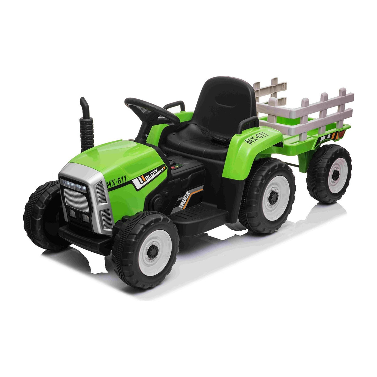Tracteur electrique enfant vu de dessus